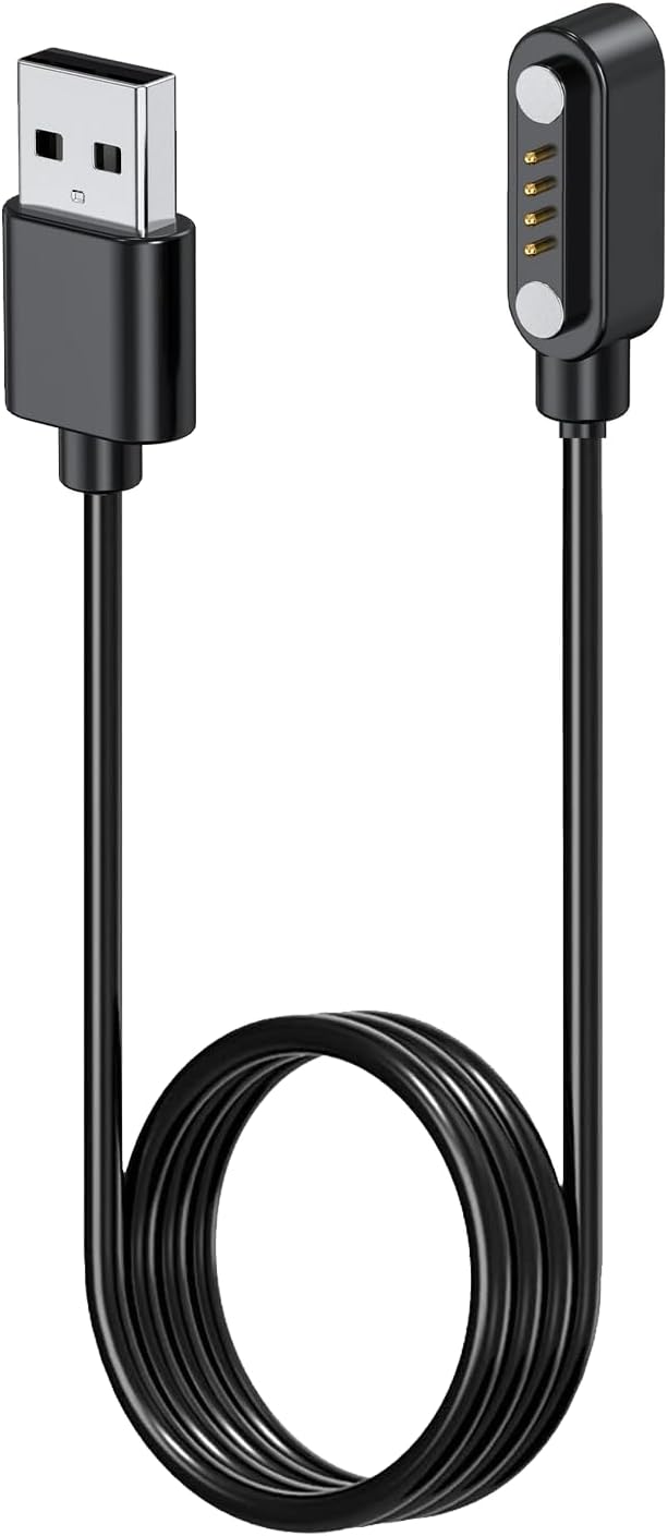 Charger Cable Compatible with PLAUD Note, 3.3FT 4 Pin Replacement Magnetic USB Charging Cable for PLAUD Note Voice Recorder