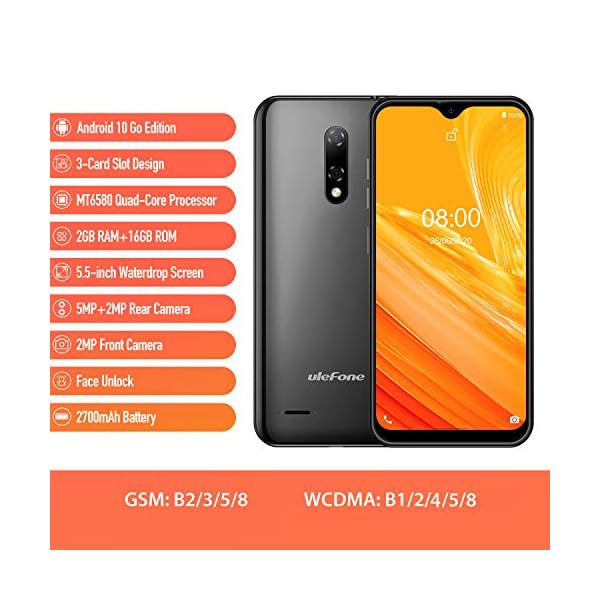 Unlocked-Smartphones-Ulefone-Note-8-2020-Android-10-Dual-Sim-Unlocked-Cell-Phones-Dual-Rear-Camera-Triple-Card-Slots-55-Waterdrop-Full-Screen-Phones-2700mAh-Face-Unlock-US-Version-Black Ulefone Unlocked Smartphones, Note 15 Android 10, Dual Sim Unlocked Cell Phones, Dual Rear Camera, Triple Card Slots, 5.5" Waterdrop Full-Screen Phones, 2700mAh, US Version - Green
