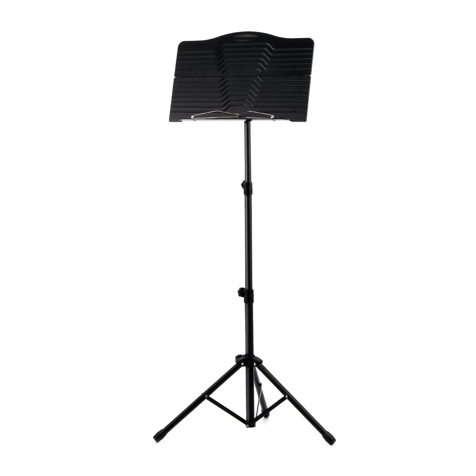 Atril para partituras, plegable, con bolsa de transporte, portátil, de altura regulable, con clip de acero inoxidable, para portátil, proyector, soporte para libros, para guitarra, ukelele y vio