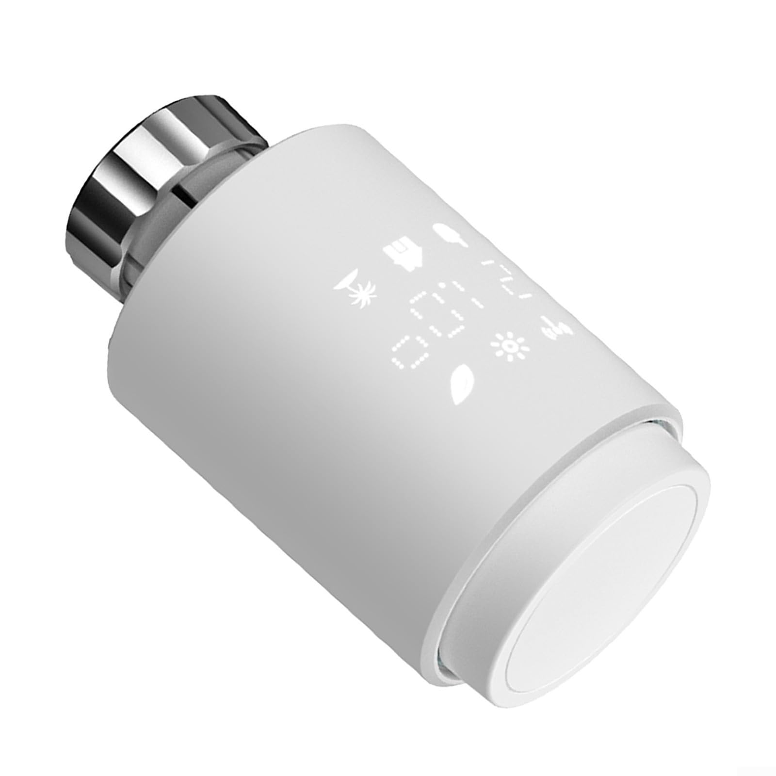 Válvula de termostato inteligente para radiador con control de aplicación, controlador digital de temperatura de 5 a 30 °C, TRV de ahorro de energía para calefacción del hogar, compatible con RA/RAV