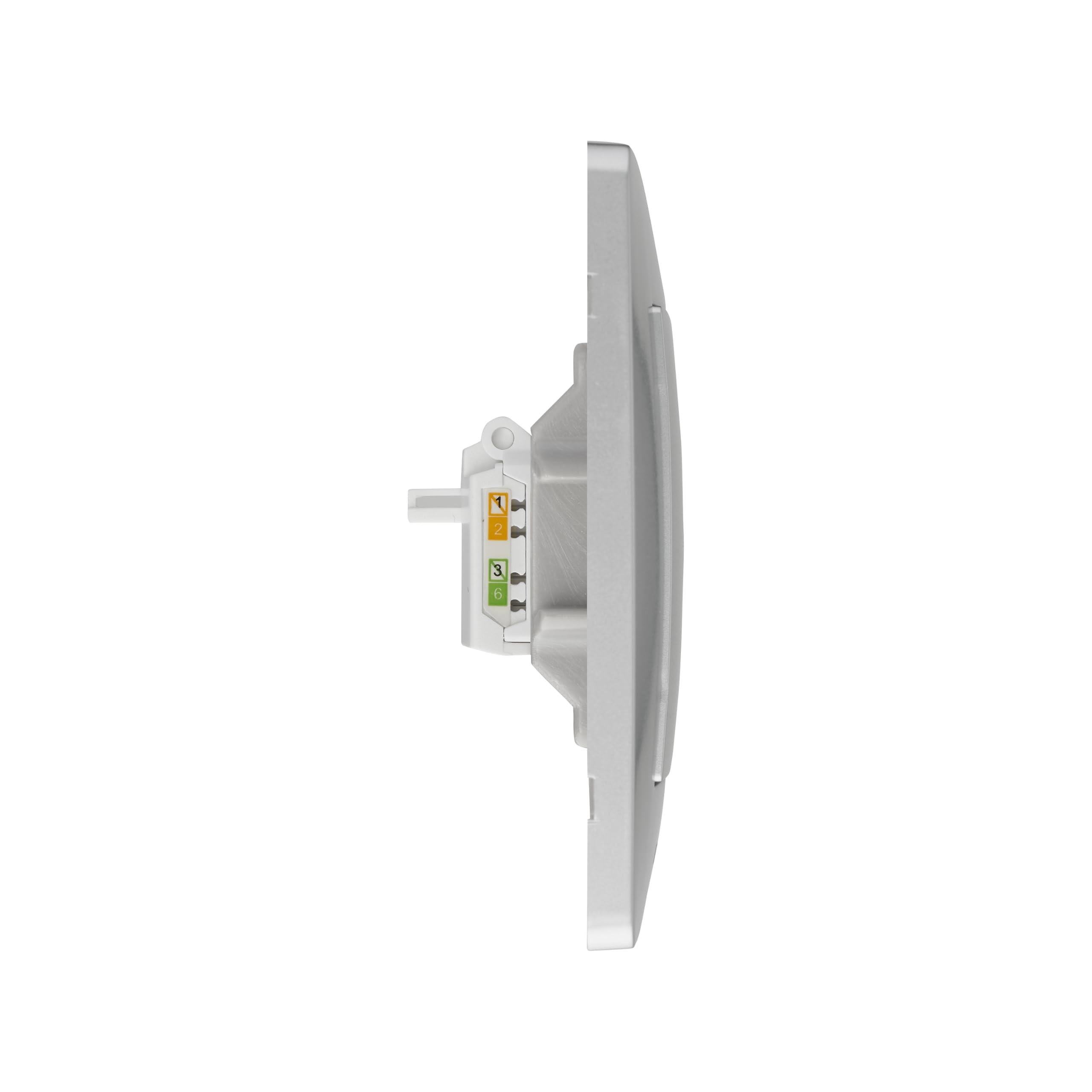 DEBFLEX 749538 RJ45-Steckdose Aluminium – Unterputz, IP20, Für Netzwerkdosen Im Wohn- & Bürobereich