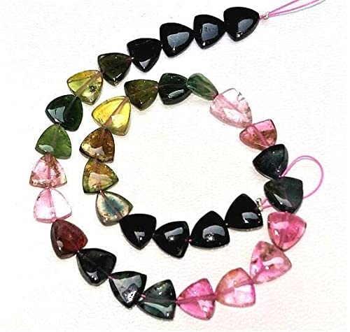 Tourmaline pastèque perles lisses pour sublimer des créations ternes 7-8mm