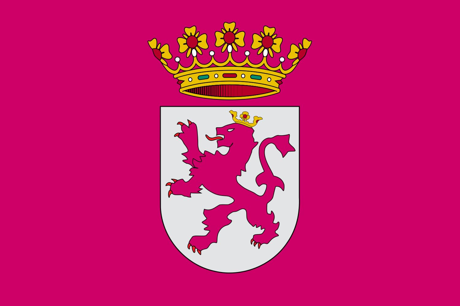 Drapeau País Leonés grand drapeau régional Leonese Country pavillon historique