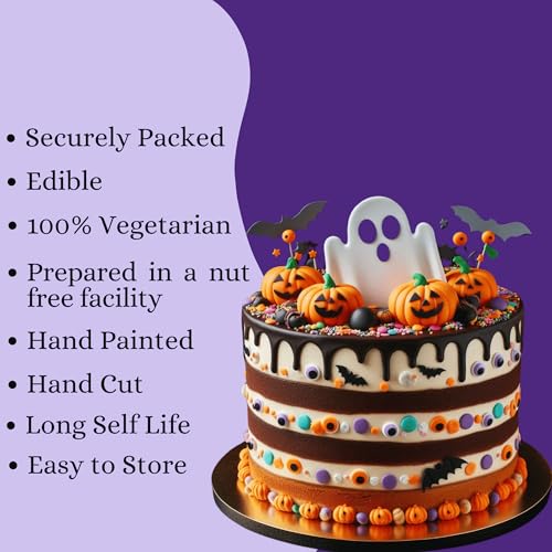 Image of Confect Halloween Pearl Sprinkles Mix - Lime Green, Midnight Purple, White & Ghostly Black - Edible Sprinkles for Cake, Cupcake & Cookie Decoration - Horror Happy Hour Theme- 4.2 Oz