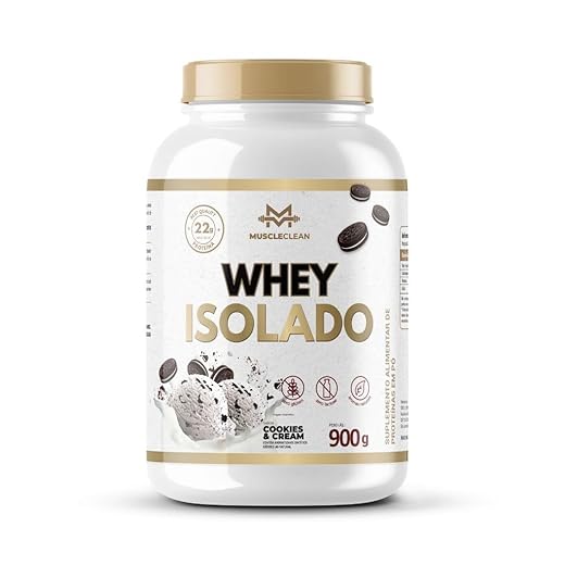 Whey Isolado Muscle Clean Zero Lactose - 900g (Pote, Cookies) (900g, Cookies)