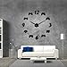 The Geeky Days Video Game Controllers DIY Large Wall Clock Game Room Decor Modern Design Freamless Giant Wall Clock Game Boys Room Wall Watch (Black)