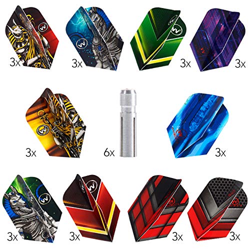Whimlets Dart Flights and Accessories – Slim Shape Darts Flights with Flights Protectors, Darts Accessories Kit… - Thumbnail 2