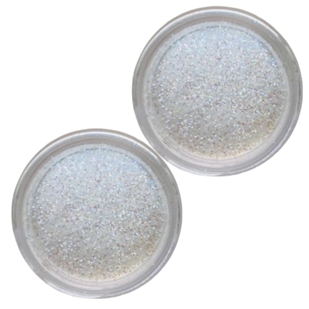 Super White Disco Cake Pack x 2 units (5g each container) Oh Sweet Art (10g in total)