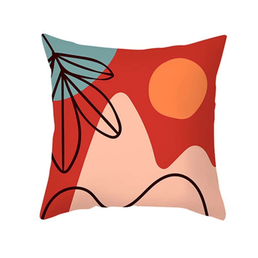 Taie d'oreiller géométrique style scandinave pour créer un salon cocooning