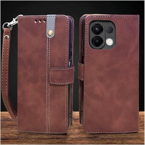 Image of Excelsior Flip Cover for Oppo K13 5G | Premium PU Leather | 360 Degree Protection (Coffee)
