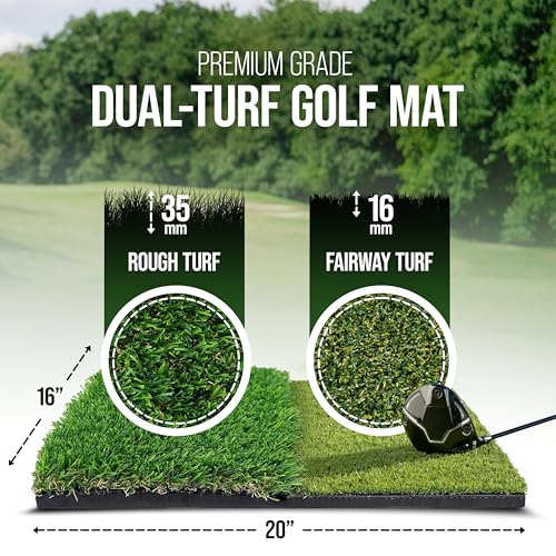 Golf Net with Dual-Turf Mat