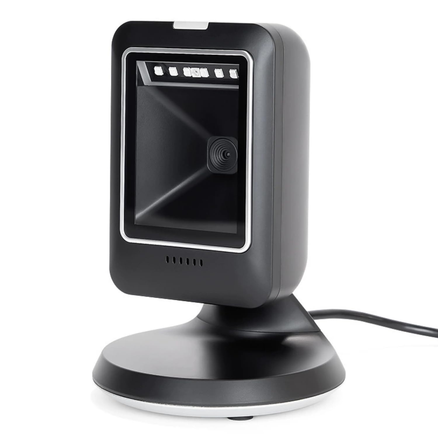 Lecteur de codes-barres omnidirectionnel 1D 2D QR filaire USB CMOS pour supermarché, librairie, hôpital