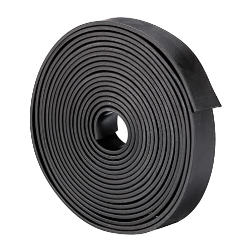 sourcing map Sólido Goma Tiras Neopreno Hojas Rollos 3mm(T) x20mm(W) x2m(L), Bricolaje Goma Junta, Sellar Acolchado, Reducir Vibración Estera