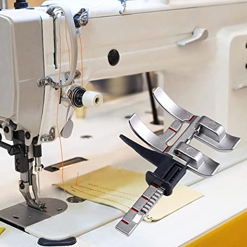Pied de guidage pour machine à coudre avec guide réglable