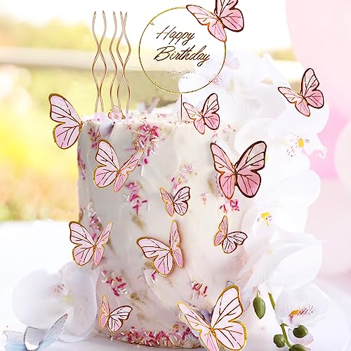 Geburtstagskerze Mit Krone & Schmetterling – Lila, Mit Pailletten, Für Kuchen-Deko