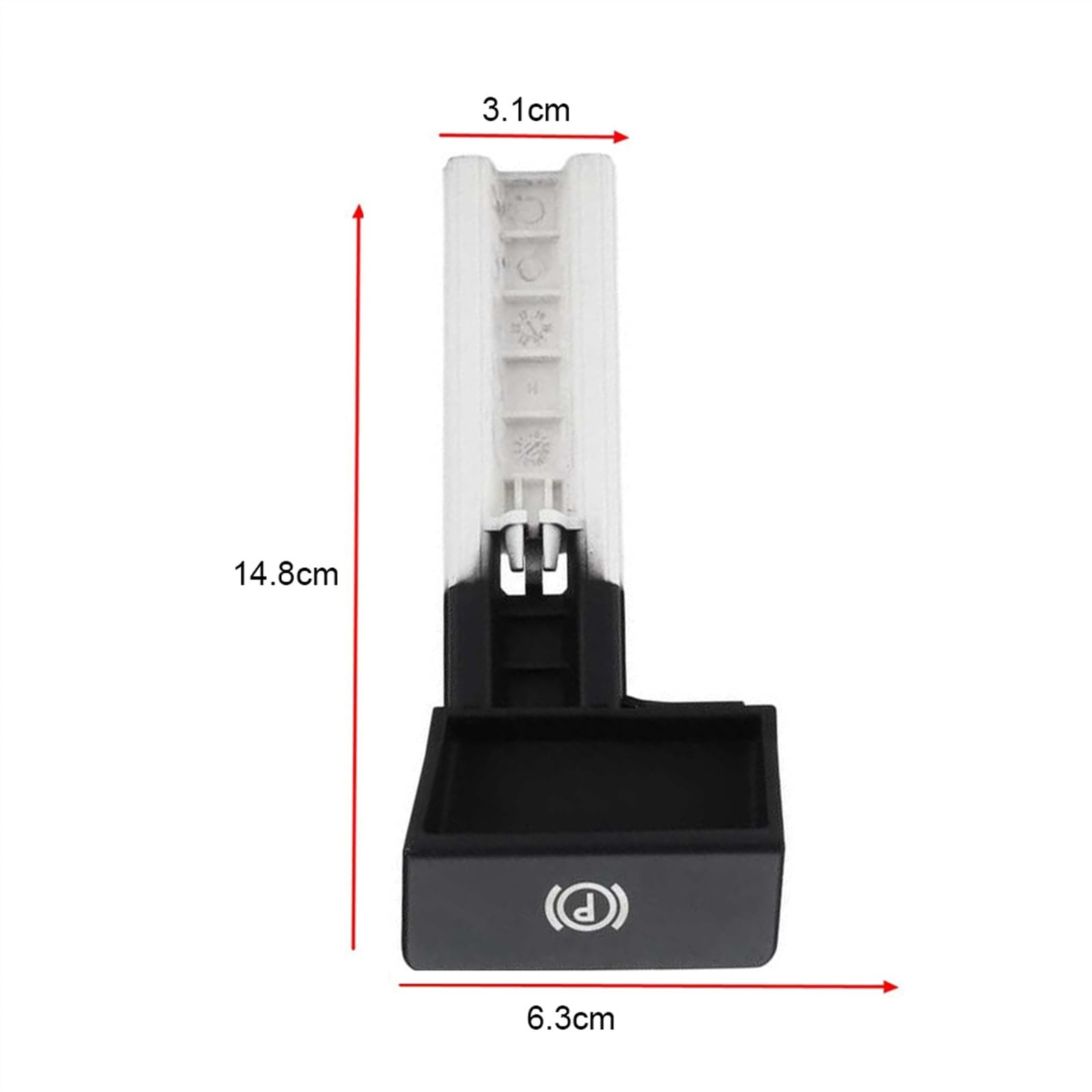 Accessoire Frein à Main Poignée De Frein à Main Gauche VW Touareg (2004-2010) - Levier électronique Noir ABS - Conduite à Gauche Pièce Rechange 7L6711878F