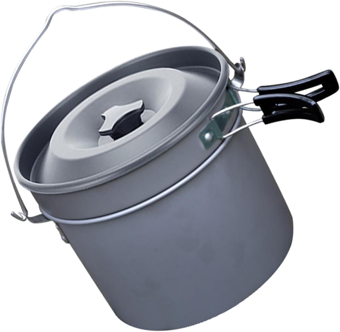 1set Camping Cooking Pot Non-stick Aluminum Design for People for Outdoor Cooking Backpacking and Picnics Compact and Portable Cookware Set