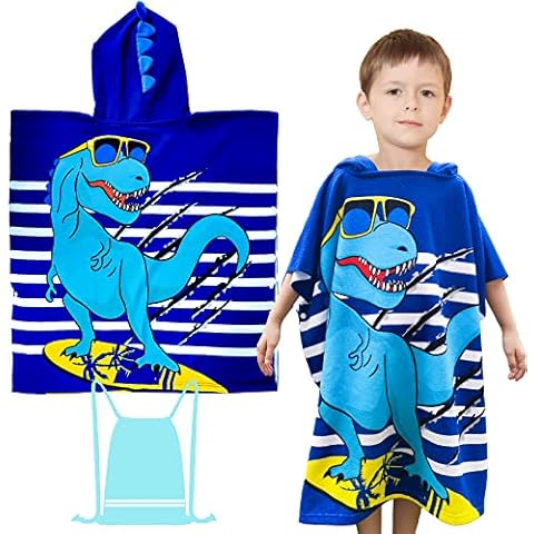 FILOWA Badehandtuch Jungen Handtuch Poncho Cover
