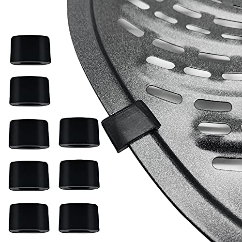 8PCS Air Fryer Rubber Bumpers for 7QT PowerXL Gowise Air Fryers, Upgraded Air Fryer Rubber Feet Tabs Tips Silicone Pieces Rubber Covers Replacement Parts for Air Fryer Grill Pan Plate Tray