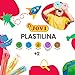 Jovi Plastilina Reusable and Non-Drying Modeling Clay; .5 oz. Rolls, Set of 10 Colors, Perfect for Arts and Crafts Projects