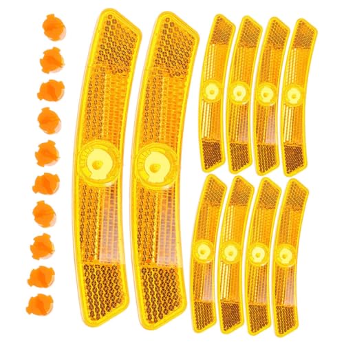 balacoo Nighttime Cycling Safety 30pcs Bicycle Reflectors Bike Spoke Reflectors for Toddlers Reflective Sheet Set