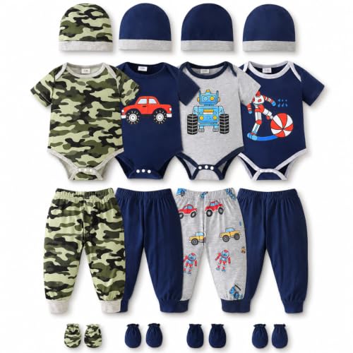 Image of Baby Boy Girl Clothes Preemie Newborn Must Have Infant Essentials Outfits 20 Piece Clothing 0-18 Months