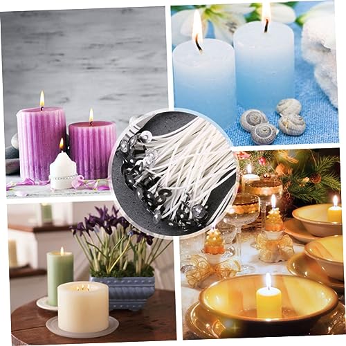 Mechas para velas de algodón natural pre-enceradas 30 pcs miniatura 7