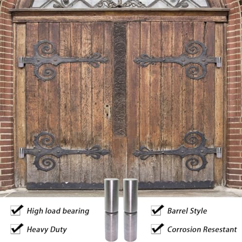 2 PCS Weldable Barrel Hinges 4⅛ x 1" Heavy Duty Steel Weld On Bullet Door Hinges Ball Bearing Detachable Hinge for Swing Door Trailer Ramp Gate Metal Gates (4⅛ x 1"- 2 pcs) by YSKmanhuo - Image 4