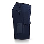Hiauspor Men\'s Hiking Cargo Shorts Big and Tall 10 Quick Dry Lightweight Waterproof for Golf Tactical Fishing Casual (Navy, 46)