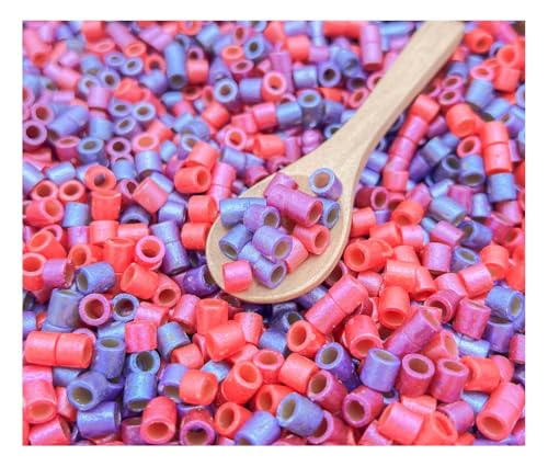 Image of 2 Cups of Valentine's Day Ditalini Pasta Sensory Bin Filler for Sensory Table