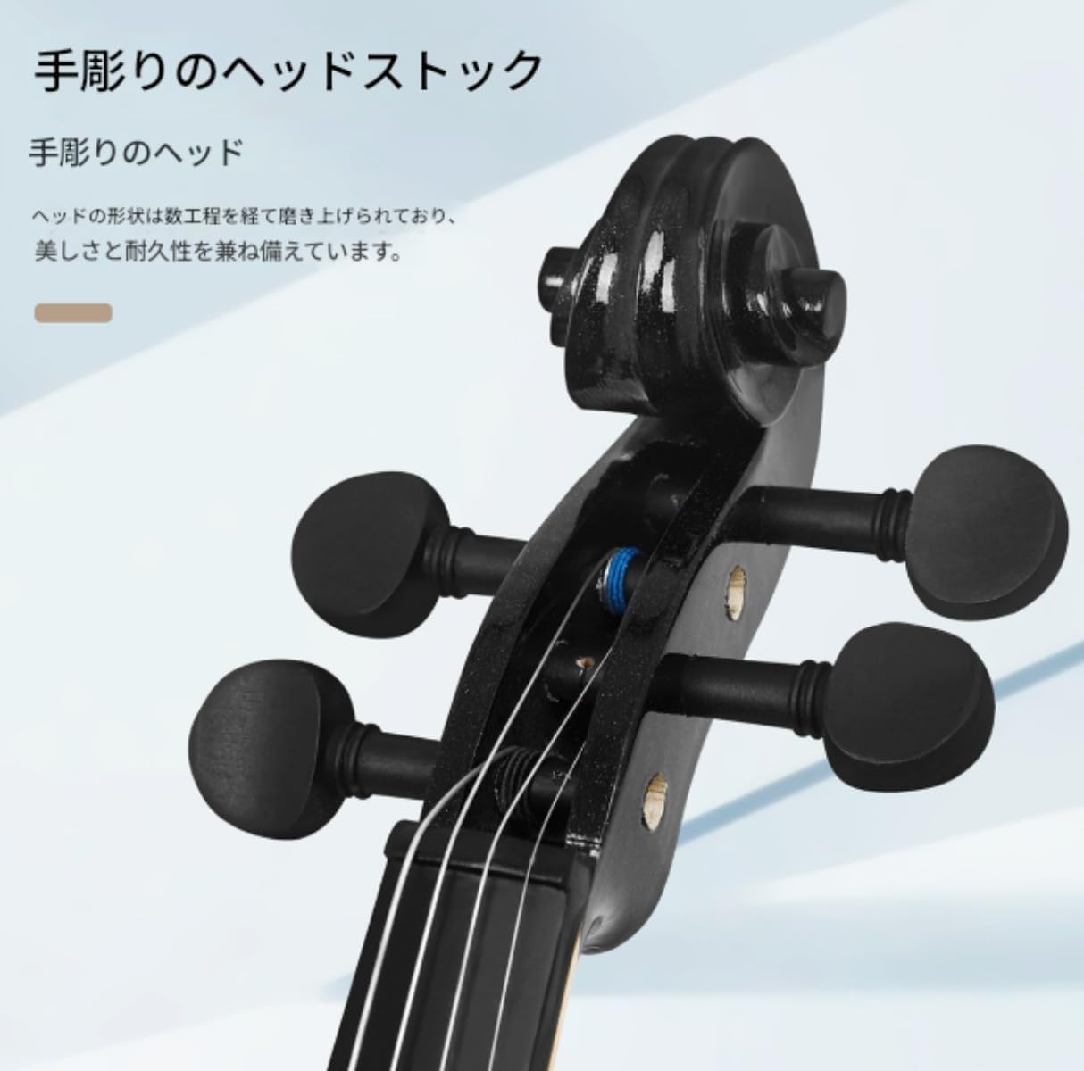 Amazon | Ghbunuz バイオリン 4/4 ソリッドウッド 無垢材 バイオリン