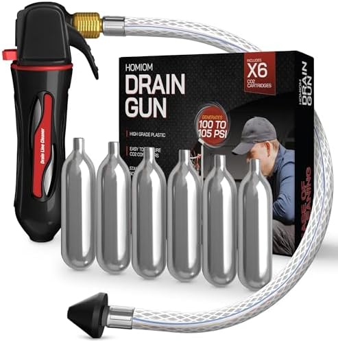 Gallo Drain Gun – AC Drain Line Cleaner Tool With Flexible Hose P...