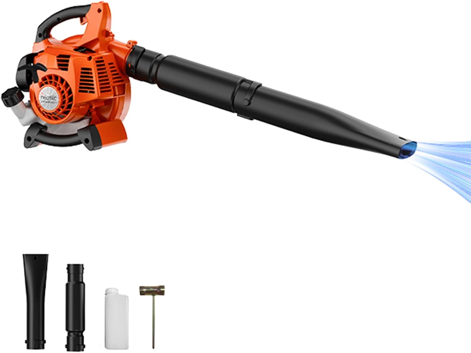 Handheld 25.4CC Gas Leaf Blower 2-Cycle Engine, 432CFM 180MPH Lightweight Blower with Low Vibration and Cruise Control, Powerful Gas Blower for Lawn Yard Care - Gifts for Men