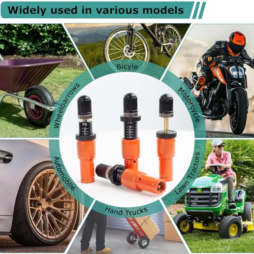 Image of Adjustable Auto-Stop Tire Deflator Valve Kit 10-30 PSI，Screw-on Tyre Air Down Tools Off Road Accessories 4x4 for Jeep Car Truck Motorcycle and ATV Tires