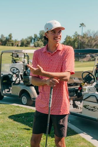 Image of BRIMZ Golf Performance Hat - Tee Holder & Magnetic Brim - Breathable Sweat & Water Resistant Golfing Snapback Cap