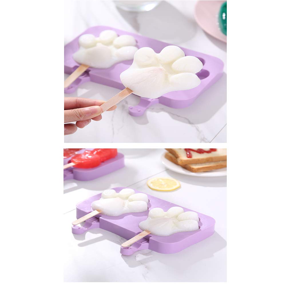 4 Stampi Per Gelato In Silicone – Forme Orso, Coniglio, Pupazzo Di Neve E Ovale, Con Coperchi E Bastoncini, Per Bambini E Adulti
