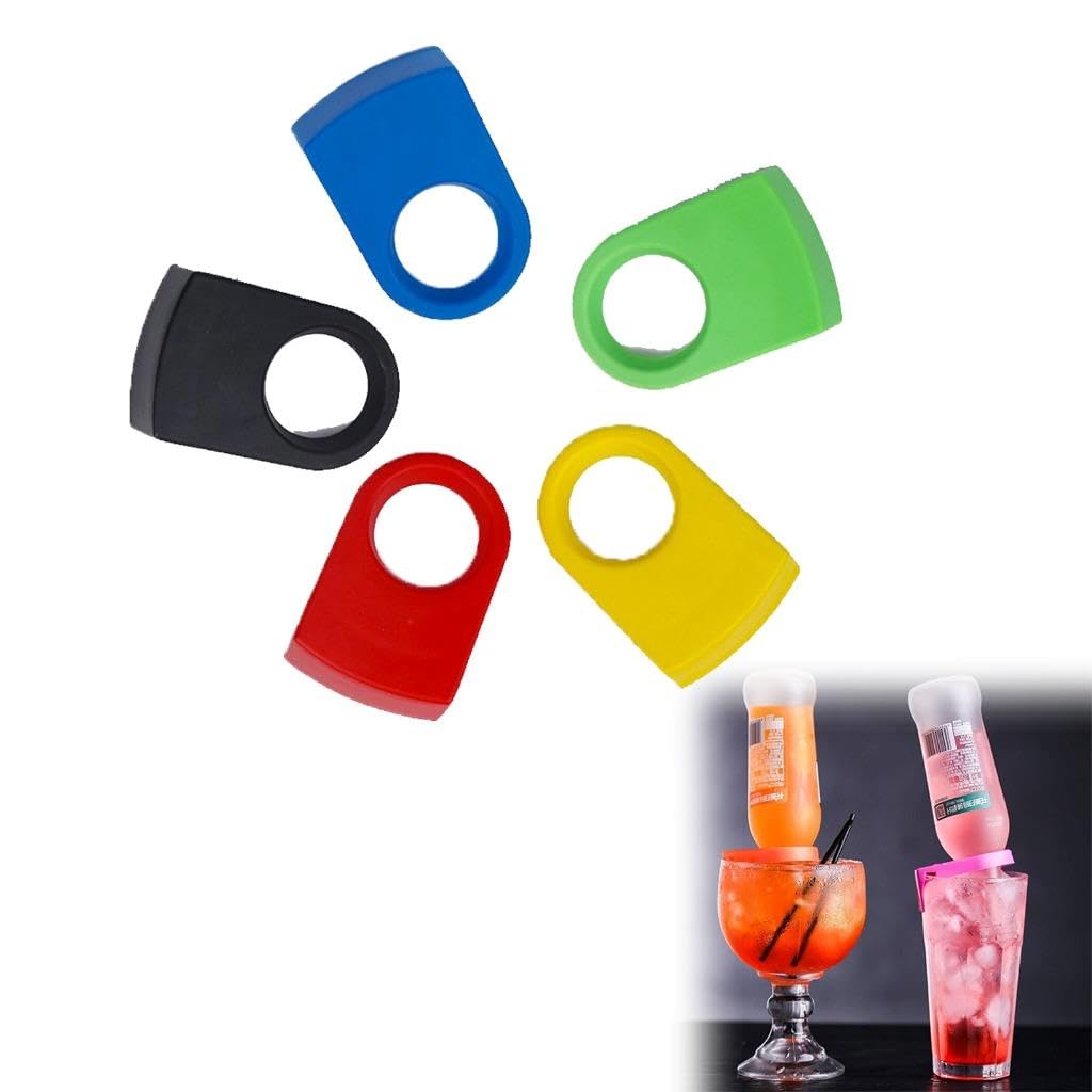 4-tlg. Bier- & Cocktail-Clips Für Gläser – Praktische Halter Für Schooner, Becher & Longdrinks
