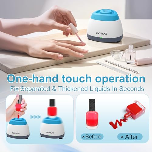 Image of Mini Vortex Mixer with Touch Function for Lab Nail Polish (Blue)