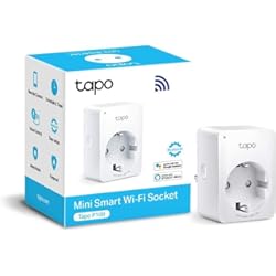 Enchufes Inteligentes Tapo TP-Link TAPO P100 - Wi-Fi Mini Smart Plug, ideal para agendar ligar/desligar y economizar energía, si necesita HUB, compatible con Alexa y Google Home, cor branca