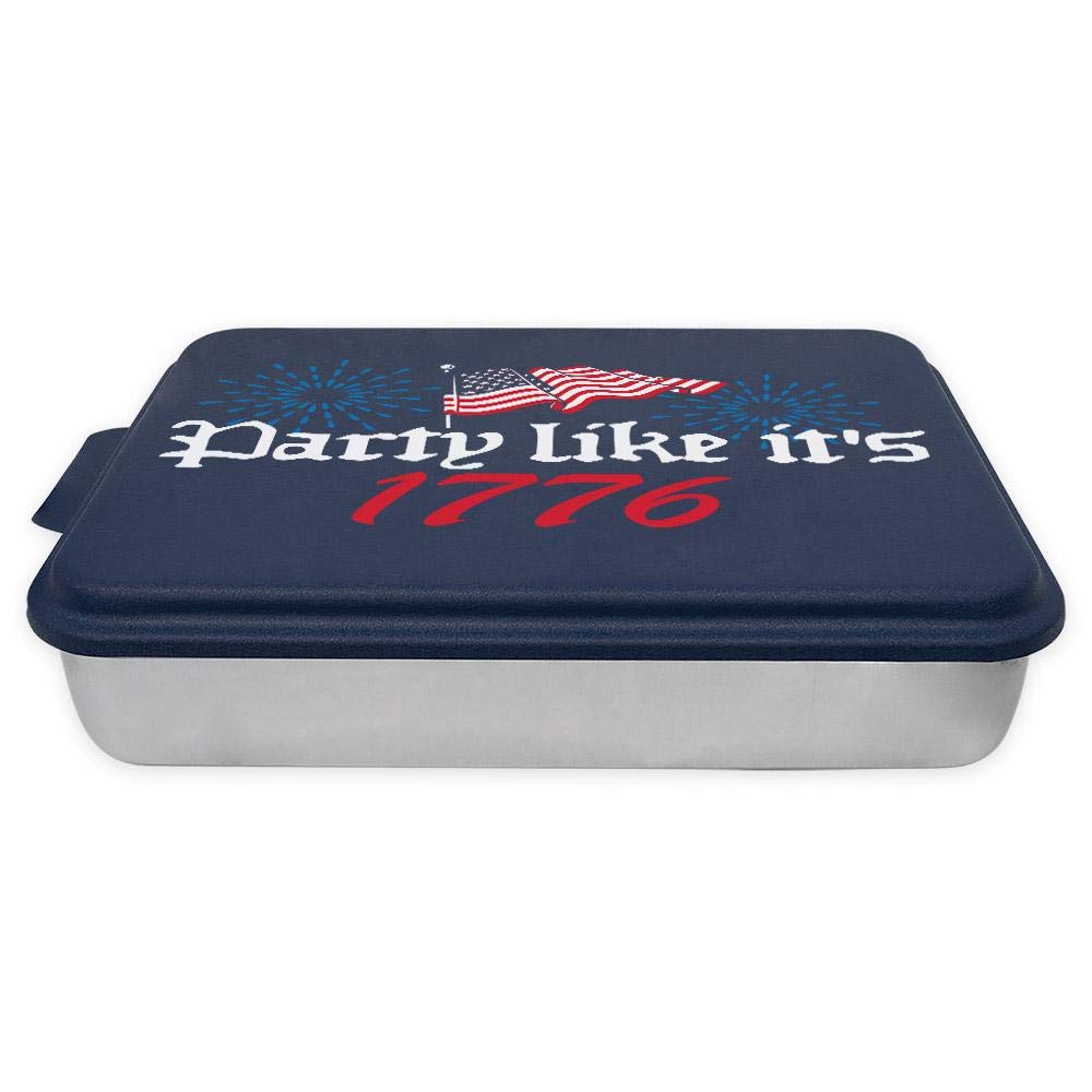 TeesAndTankYou Party Like It's 1776 Aluminum Cake Pan 9