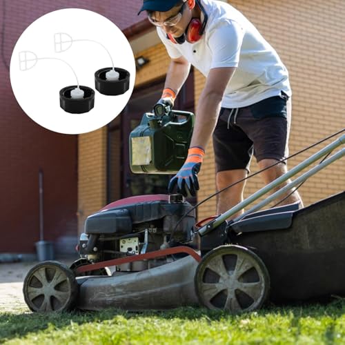 EuAcesry Benzindeckel für Rasenmäher und Motorsense, 2 Stück, Tankdeckel für Rasenmäher, Ersatzteile für Kraftstofftank des Kettensägenteils für Rasentrimmer