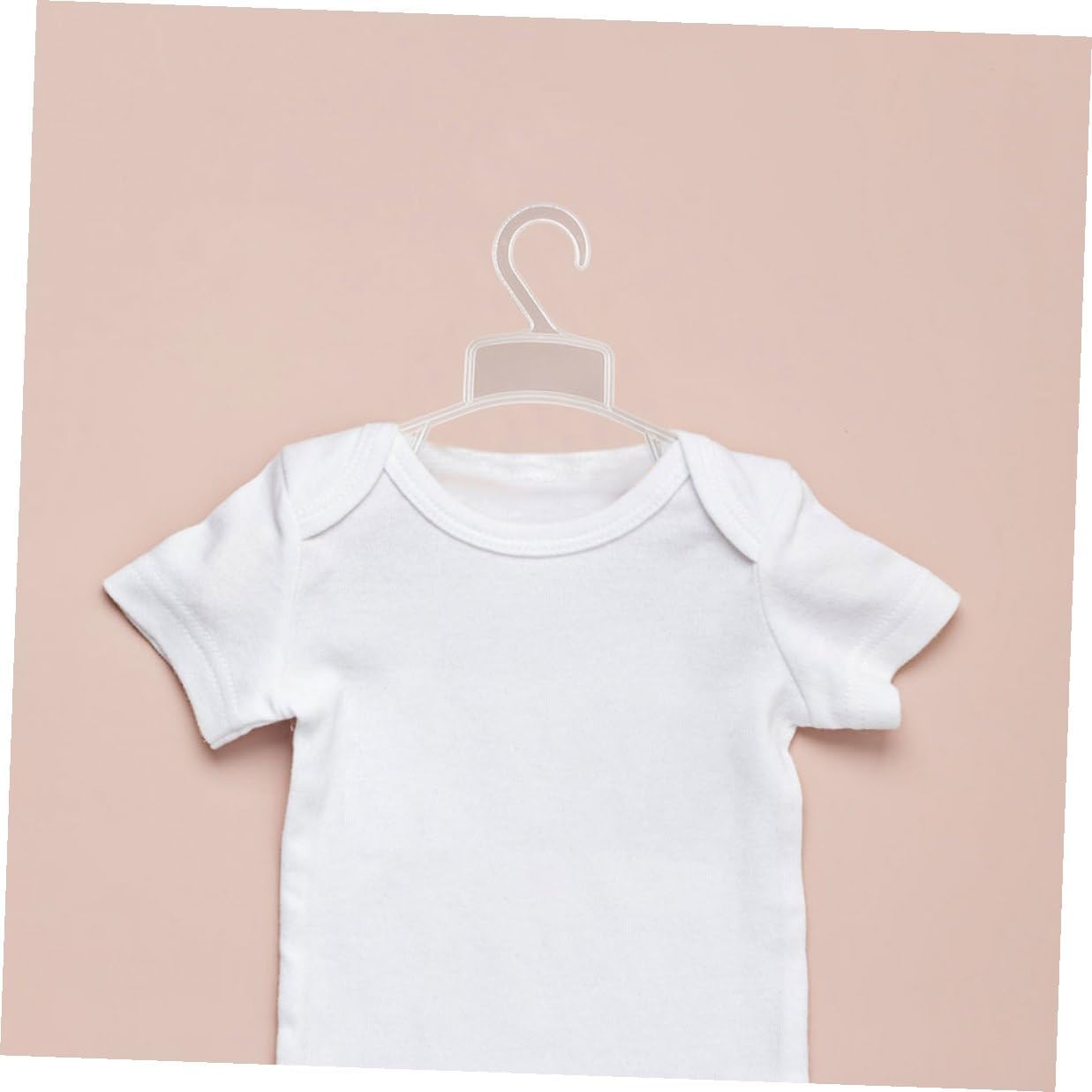 Xmas 20pcs Plastic Child Hangers for Clothes, White