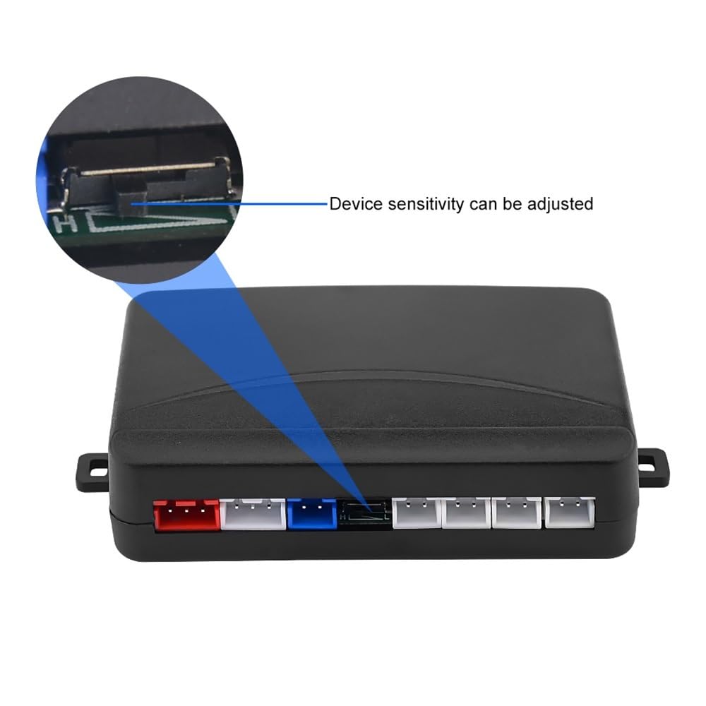 Kit sensori parcheggio Monitor radar di parcheggio per auto con 4 | Monitor radar di parcheggio per auto con 4 sensori di backup di rilevamento retromarcia Parktronic automatico Display