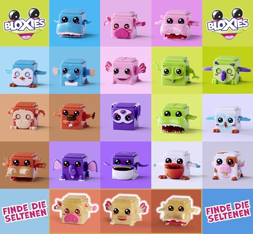 Simba - Bloxies Pack de 2 - Animaux Colorés Carrés à Collectionner - Figurines Articulées - Dès 3 Ans - 105952626S12