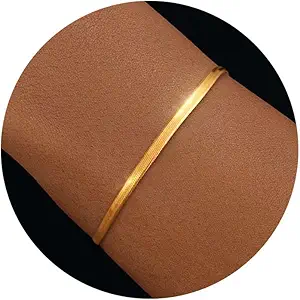Bracelet for Women - Dainty Stack Bracelets Trendy Adjustable 14K Gold Plated Thin Paperclip Bead Box Satellite Figaro Cuban Link Chain Bracelet Set for Women Waterproof Jewelry Gift