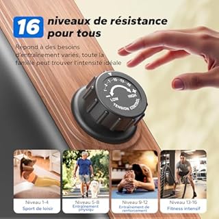 MERACH Rameur d'appartement, Rameur Magnétique Silencieux, Rails Améliorés et Allongés de 130 cm pour Une Plus Grande liberté de Mouvement, équipé d'une Application Exclusive (R15B2)