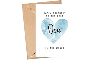 Happy Birthday To The Best Opa In The World Card - Fathers Day Card
