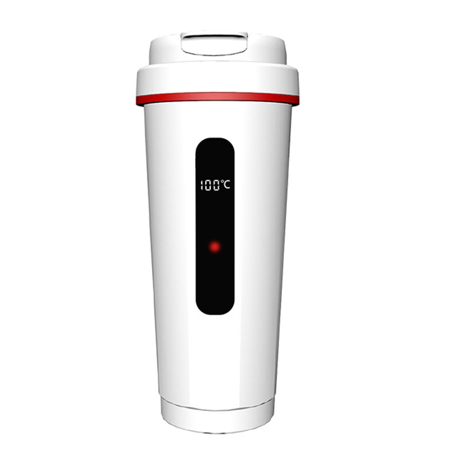 Hervidor de Agua eléctrico portátil para Coche, con Temperatura Ajustable y a Prueba de Fugas, Ideal para Viajes y té.