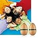 Eggs Shakers, Profession Wooden Egg Maracas Shakers For Adults, Hand Percussion Instrument for Musical Education Party Classroom Prizes (Natural Big)