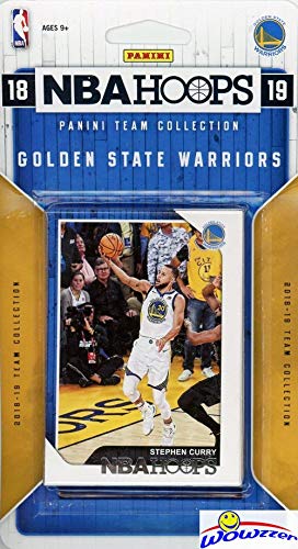 Golden State Warriors 2018/2019 Panini Hoops NBA Basketball EXCLUSIVE Factory Sealed Limited Edition 9 Card Team Set with Stephen Curry, Kevin Durant, Draymond Green, Klay Thompson & More! WOWZZER!